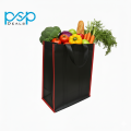 Reusable grocery Bags with round nylon handle for Sustainable Shopping 13" x 17"+8". 