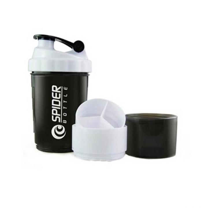 SPIDER BOTTLE PROTEIN & MULTI PURPOSE SHAKER WITH 2GO SOLUTION Strauss Spider Shaker Bottle 500ml