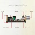 2X YX-C50L Bluetooth 5.0 Subwoofer Amplifier Board High Audio Stereo Amplifier Board 2X50W Bass AMP. 
