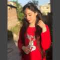 Red Rabbit with Check Print Full Sleeves Night Suit for Her. 