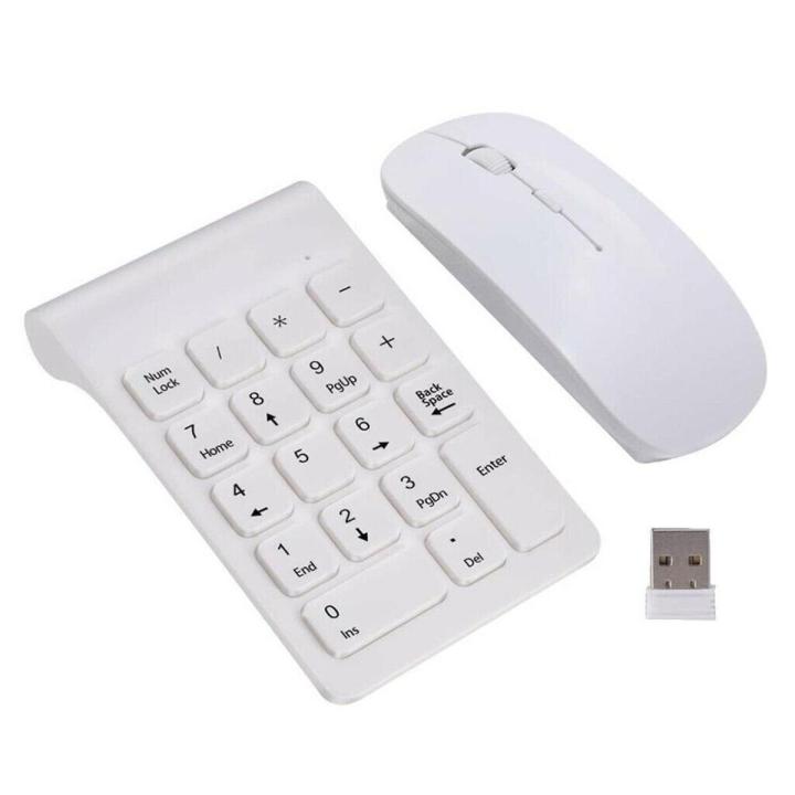 2.4G Wireless Numeric Keyboard USB Receiver Mouse 18 Keys Digital Keyboard Keypads Numpad For Accounting Gaming Accessories