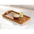 Wooden Serving Tray Tea Trays with handles, Tea Coffee Food Platter Tray Set (Set of 3). 