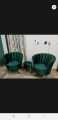 2 Modern Sofa Flower Designe Two Seater Green valvet Colour With 2 cousion free {Special Offer available}. 