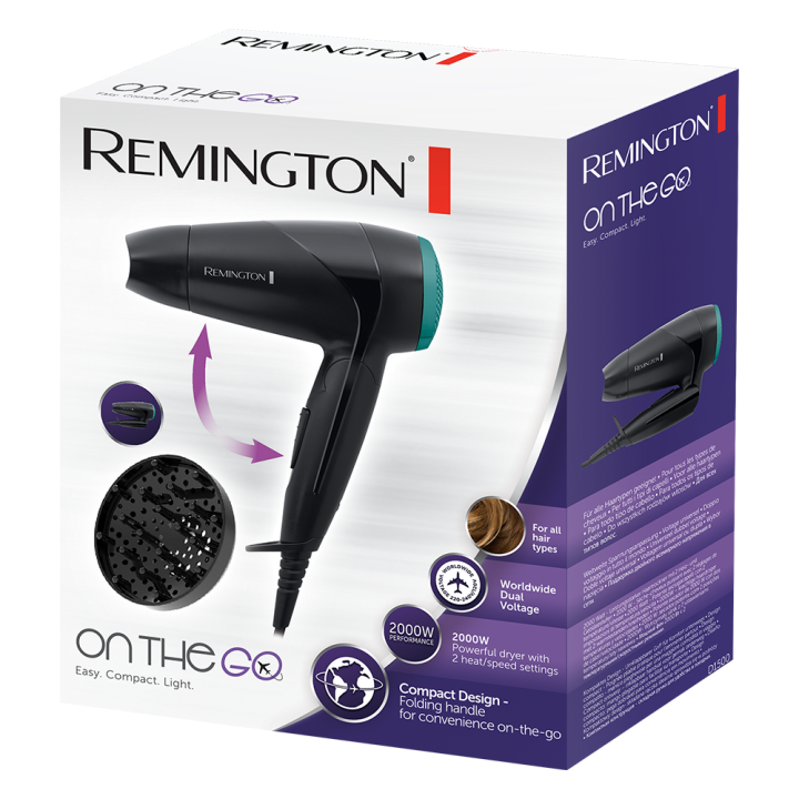 Remington D1500 On The Go Compact Hair Dryer