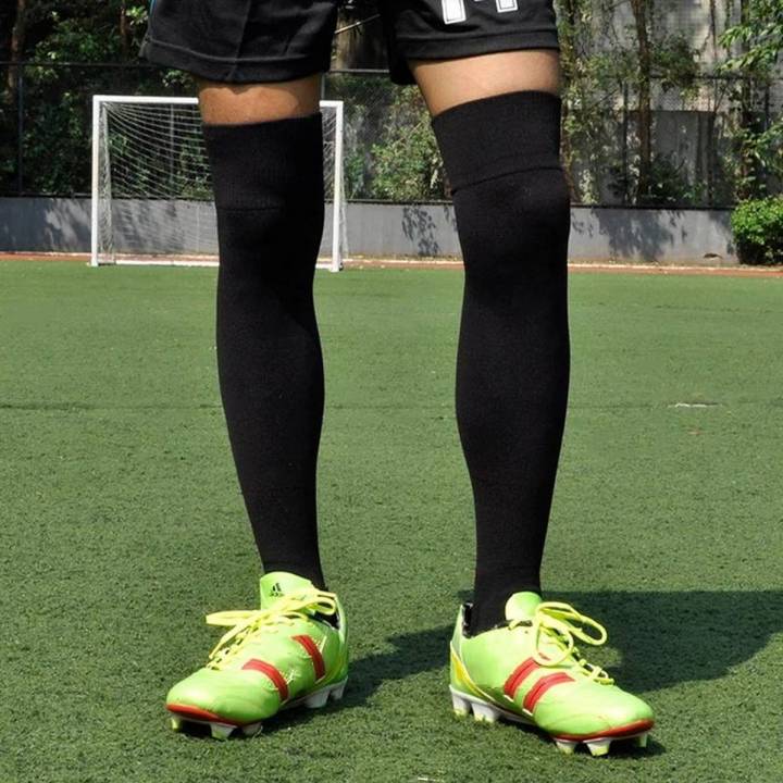 Football Socks Long Sports Socks Training Soccer Football Black Stockings