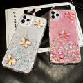 For Vivo Y31/ Vivo Y51S / Vivo Y53S Cover Fashion 3D Diamond Butterfly Shiny Glitter Starry Space Phone Case Clear Soft TPU Silicone Shockproof Protective Back Cover. 