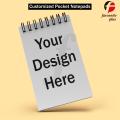 Your Design Here Custom Printed Notepads Pocket Note Pads Persoanlize Spiral Pads. 