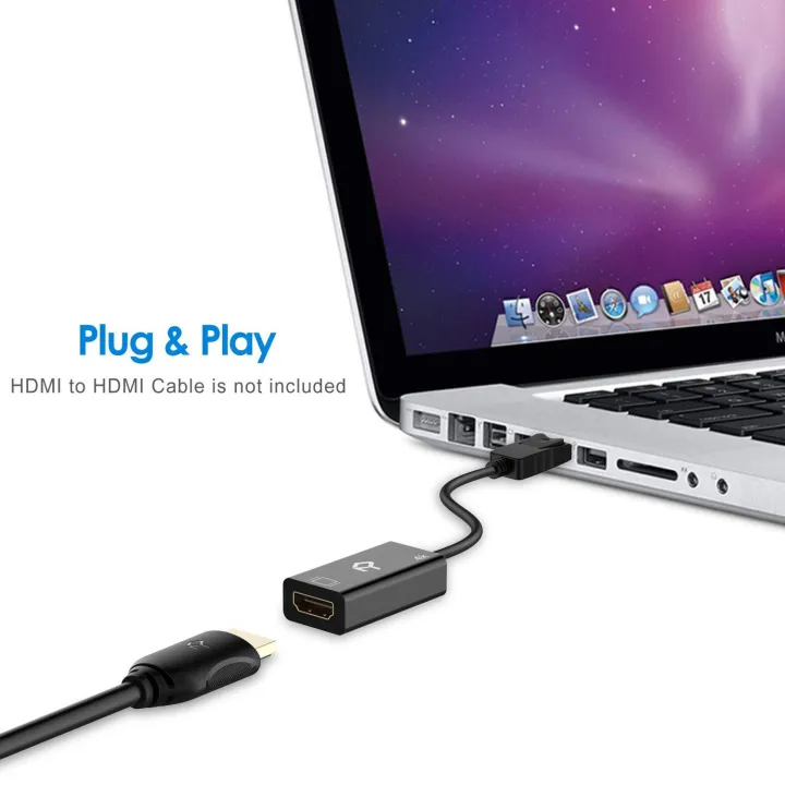 Rankie%20R-1140%20DisplayPort%20(DP)%20to%20HDMI%20Adapter,%204K%20Resolution%20Ready%20Converter%20with%20Audio,%20Black%20-%20Image%205