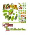 Pack of 2 - Nicer Dicer Plus Vegetable Fruit Multi Grater Peeler Cutter Chopper. 