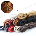 Round Waxed Shoelaces High Quality Premium Black Brown White Cotton Formal Shoe Lace Men Women Shoelace. 