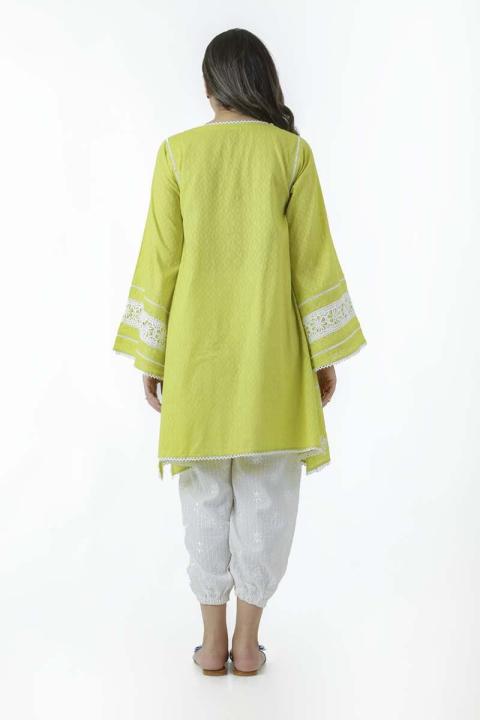 EGO%20Fall%20Collection%202019%20%20Exotic%20%20Green%20Jacquard%20Kurti%20For%20Women%20-%20Image%205