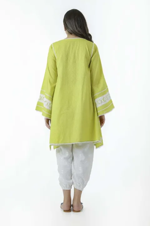 EGO%20Fall%20Collection%202019%20%20Exotic%20%20Green%20Jacquard%20Kurti%20For%20Women%20-%20Image%206