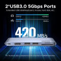UGREEN Multifunction Adapter USB C Hub Dual Type C to USB 3.0 Splitter HDMI Adapter for MacBook Pro USB 3.0 USB Type C to 4K HDMI, Thunderbolt 3 100W Power Delivery, 3 USB 3.0 Port Station for MacBook Air 2024, MacBook Pro 2024. 