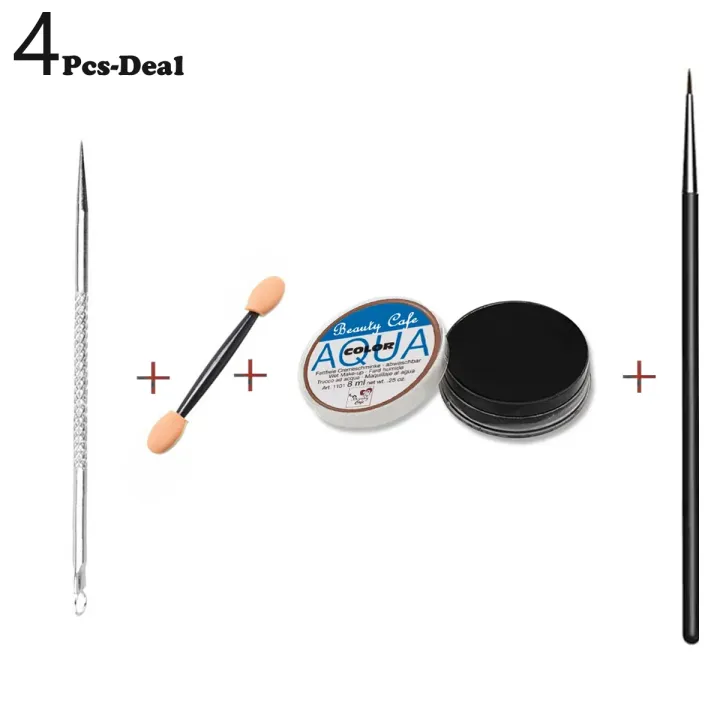 25%20Pcs%20Items%20Makeup%20Deal%20-%20Eyeshadow%20Palette%20Sparkling%20Dust%20Glitter%20Eye%20Shadow%204%20Color%20Aqua%20Cake%20Eyeliner%20Eye%20Liner%20Brush%2012%20Color%20Shimmer%20Powder%20Facial%20Set%20Bowl%20Sponge%20Puff%20Headband%20Acne%20Pin%20Curler%20Makeup%20Deals%20Set%20Box%20-%20Image%207