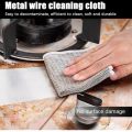 10-Pack Non Scratch Dish wash Cloths for Kitchen  Double Layer Scrubber Dish Cloth for Utensils  Reusable Mesh Wire Cloth for Kitchen  Metal Wire Cleaning Cloth. 