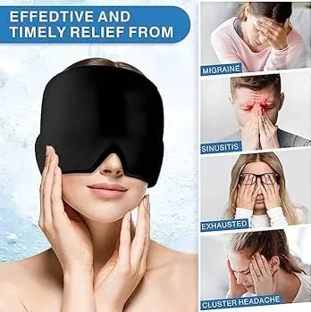 Headache Migraine Relief Cap with Gel Bead Ice Pack Hot Cold