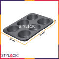 Fruit Cake Mold Non Stick Bread Loaf And 6 Muffin & Cupcake  Baking Tray. 