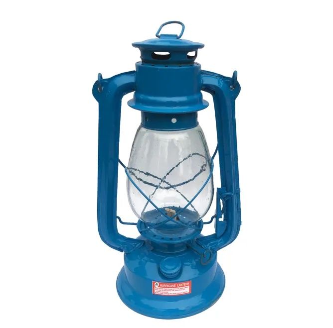 Lantern lamp Lalteen Blue Color 12 inch Hight Made in China