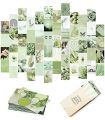 Customize 50 Green Theme Aesthetic photo cards of your choice 50 Cards 4x6'' For Wall Decorate. 