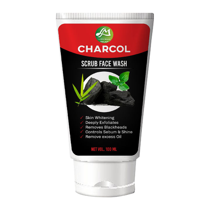 Scruby Charcol Face Wash By Ladies Mahal - 100ml