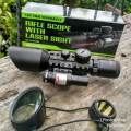 ryfle scope wiyh lasser sight m9 ls3-10x42e. 