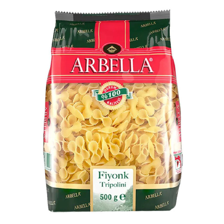Arbella Tripolini Pasta | Turkish Durum Wheat Semolina Pasta | 500gm | Bow Tie Shaped