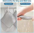 SP Dealz 1/2/5/10 PCS Three Layer Steel Wire Dishcloth, Multi-Functional Non-Scratch Wire Dishcloth, Wet and Dry Cleaning Rags, Stainless Steel Cleaning Cloth, Kitchen Rags for Cookware, Plates, Stove tops. 