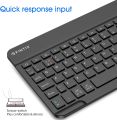 FINTIE Wireless Keyboard Compatible with iOS & Android System, 10 inch USB Rechargeable Bluetooth Keyboard Compatible with iPad/Samsung/Lenovo/Huawei, QWERTY UK Layout. 