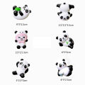 6/8Pcs Cute Mini Giant Panda Car Dashboard Ornaments Car Navigator Screen Decoration Doll Car Interior Accessories Toy Gift Girl. 
