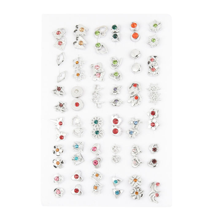 36%20Pairs%20/%2018%20Pairs%20of%20Fashion%20Small%20Geometric%20Earrings%20Simple%20Set%20of%20Plastic%20Earrings%20Female%20Diamond%20Girls%20Jewelry%20-%20Image%209