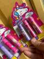 Introducing the Unicorn Lip Balm Pack of 3 with Magical Aromas – the ultimate lip care set designed to bring joy, magic, and nourishment to your lips. This adorable lip balm pack, featuring three enchanting unicorn-themed balms, is perfect for girls of al. 