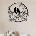 Wooden Birds Wall Decor Outdoor Wooden Wall Art, Birds on Branch Wooden Bird Wall Sculpture Wall Hanging Sign Wall Art Decor, Hanging Decorations for Room Bedroom etc. 