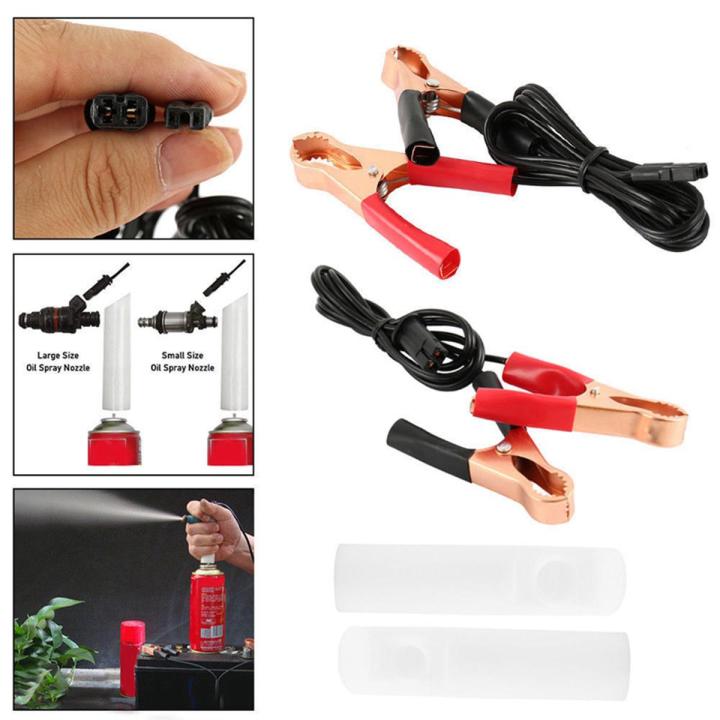 Auto Fuel Injector Nozzle Flush Cleaner Adapter DIY Cleaning Tool Universal Car Kit Universal