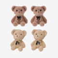 Kawaii Cute Cartoon Plush Bow Bear Earrings Woman Jewelry Accessories. 