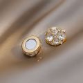 Fashion Magnetic Earrings Crystal Stone Earrings Women's Earrings Clip on No Ear Hole Earrings. 