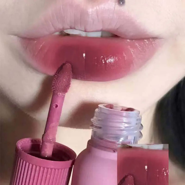 8 Colors Moisturizer Non Stick Cup Lipstick Ink Velvet Matte Dyeing Lip Gloss Waterproof Long