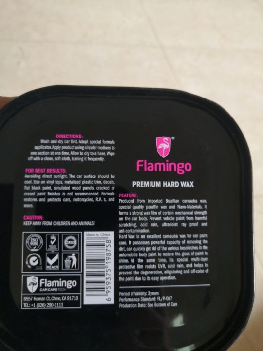 FLAMINGO%20PREMIUM%20HARD%20WAX/CAR%20POLISH%20200G%20-%20Image%202