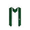 Pakistan Flag Graduation Stole Sash unisex for international student. 