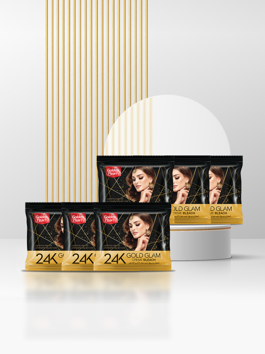 Golden Pearl 24K Gold Glam Skin Polish Cream Bleach