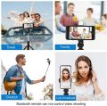 Original 4 in 1 Wireless Selfie Stick Tripod With Light and Without Light, Bluetooth Shutter Selfie Light, Foldable Selfie Stick For Phones and Tripod Stand, Bluetooth Shutter Video Photography Traveling Tiktok YouTube Videos Vlogs. 