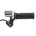 48V Electric Bicycle Scooter Speed Throttle Grip LCD Display with Switch EBike Twist Throttle Accelerator Handlebar Grip. 