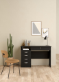 HAQ fURNITURE Computer table study table computer desk study desk black. 