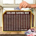 Big Goal 15 Lac Savings Challenge I Save 1.5 Million Rupees Easily I Financial Budget Planner Tracker Box I Saving Box I Saving Money Box I Saving Box For Money I Money Saving Box I Money Box I Saving Money Box With Lock I Mister Traders 15 Lac Saving Box. 