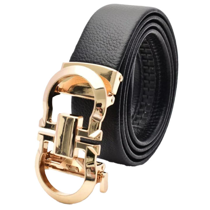 Men's Belts Brand Premium High Quality Auto lock Wearing Belts