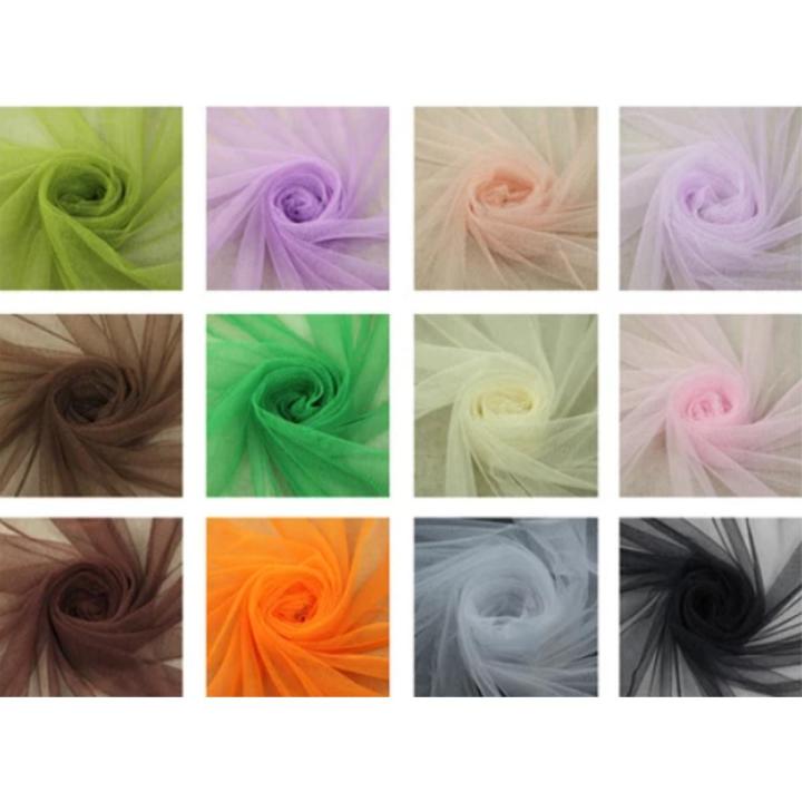 Multicolors Polyester Net Fabric for women's