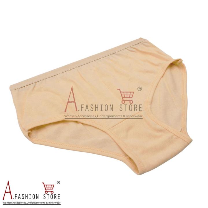 A.Fashion Soft Cotton jersey Panties For Women Best quality Multicolored Plain Underwear For Girls Under garments