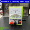 SUPER  502D-2A 5V 2A Mini USB DC Power Supply Ammeter for Mobile Phone Repair Tool Ampermetre Power Source Short Circuit Protection Test Tools Set by electrica. 