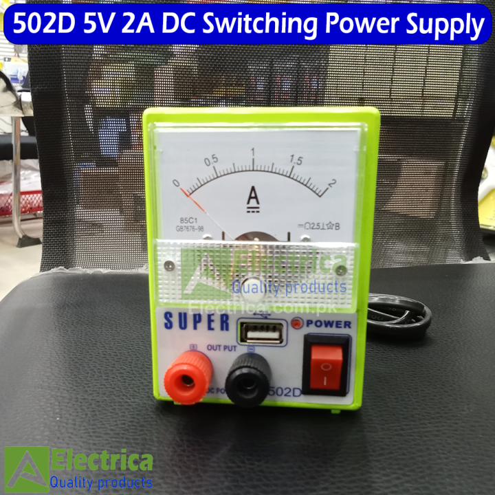 SUPER  502D-2A 5V 2A Mini USB DC Power Supply Ammeter for Mobile Phone Repair Tool Ampermetre Power Source Short Circuit Protection Test Tools Set by electrica