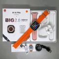 I8 Ultra plus Smart Watch | Bluetooth Headset | Dual Strap | Series 8 | 2.0 inch display SMART WATCH | Wireless Charging Cable | Smart watch. 