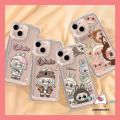 Cute Pop Mart Labubu Case For Redmi 13C 12 9 10C 12C 10A 9A 10 A2 9 A1 9T Note 12 10s 11 13 9 11s 8 10 Pro Max Poco X5 X6 M3 Mi 11 12 Lite Cartoon Trendy Brand Doodle Couples Cover. 